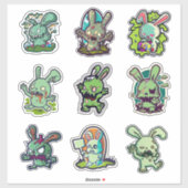 Zombie Easter Bunny Sticker (Vel)