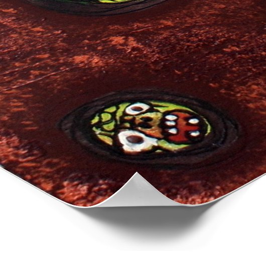 Zombie Eats Shark Poster (Hoek)