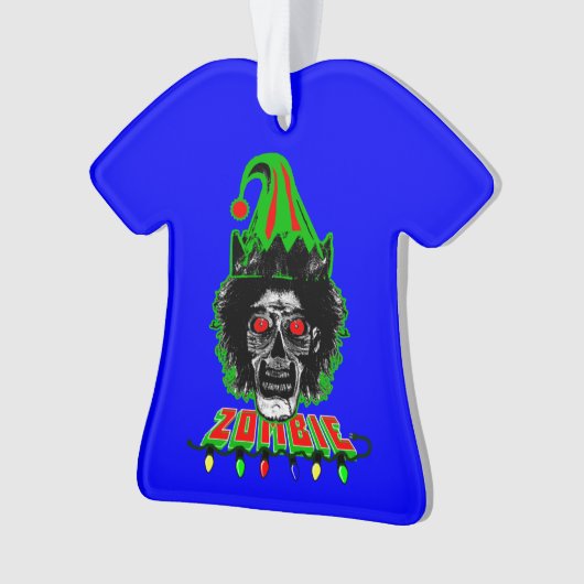 ZOMBIE ELF sur bleu (devant)