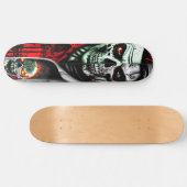 Zombie en schedel skateboard (Horizontaal)