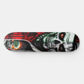 Zombie en schedel skateboard (Horizontaal)