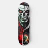 Zombie en schedel skateboard (Voorkant)