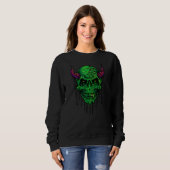 Zombie Evil Skull Halloween vibes Trui (Voorkant volledig)
