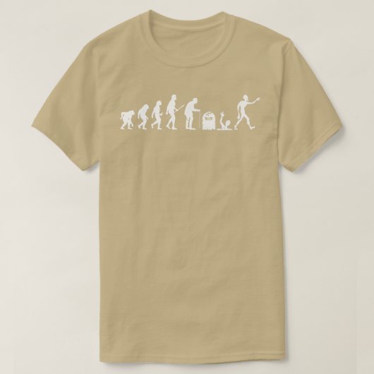 Zombie Evolution Funny Human Evolution Halloween 6 T-shirt (Design voorkant)