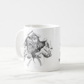 Zombie excape-mok koffiemok (Voorkant links)