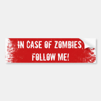 Zombie Expert Label Bumpersticker
