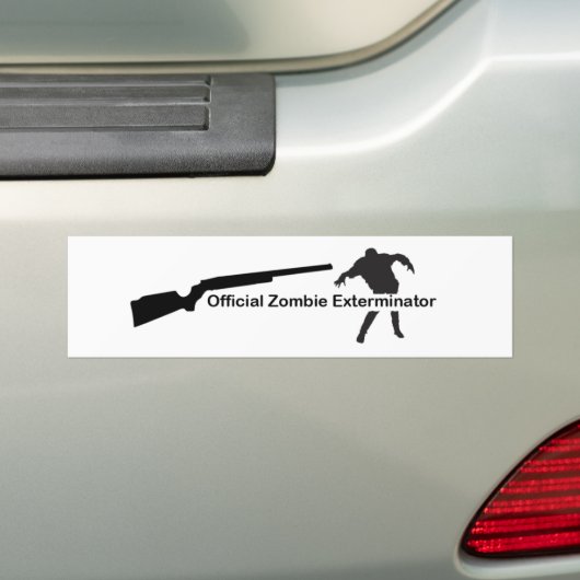 Zombie Exterminator Bumpersticker (Op auto)