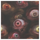 Zombie Eyeball Creepy Human Eye Pattern Stof (Close Up)