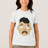 Zombie face expressies Tri-Blend shirt (Voorkant)