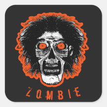 ZOMBIE Face - Oranje oyes Haar