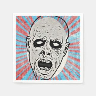 Zombie Face Paper Napkin Servet