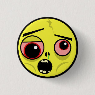 Zombie Face Ronde Button 3,2 Cm