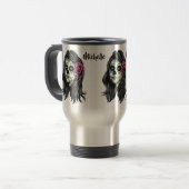 Zombie Femme nom personnalisé tasses (Devant gauche)