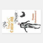 Zombie Freak Halloween Rechthoekige Sticker (Voorkant)