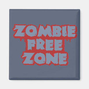 Zombie Free Zone aangepaste magneet