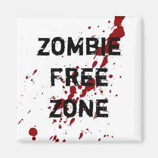 Zombie Free Zone Magneet