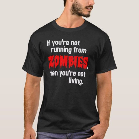 Zombie Funny T-shirt (Voorkant)