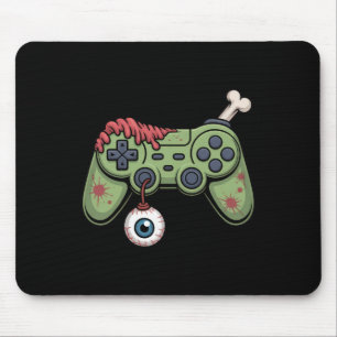 Zombie Gamer Controller Met Oogbal En Halloween G Muismat