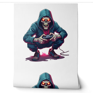 Zombie Gamer � Grappig Halloween Gaming Shirt Behang
