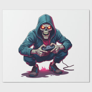 Zombie Gamer � Grappige Halloween Gaming Shirt Cadeaupapier