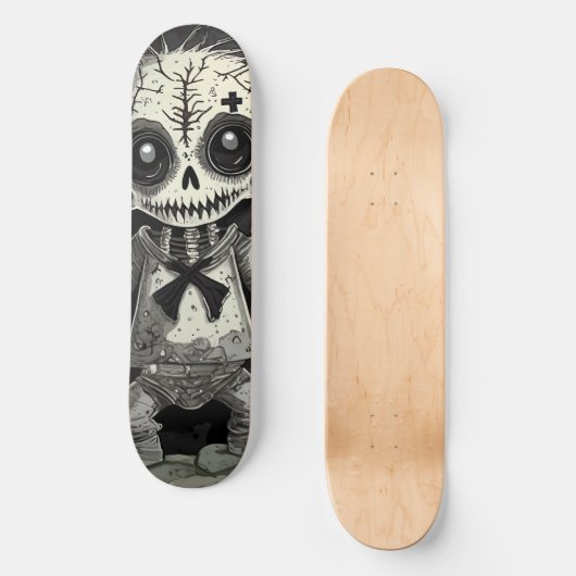 Zombie Geschenk Halloween Horror Kreuz Vodoo Skateboard (Voorkant)