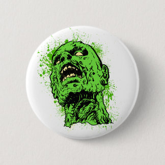 Zombie-gezicht Ronde Button 5,7 Cm