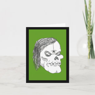 Zombie Ghoul met Bug Get-well Kaart