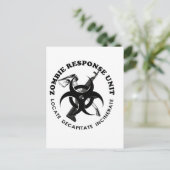 Zombie Gift Response Team Gifts Customize Briefkaart (Staand voorkant)
