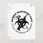 Zombie Gift Response Team Gifts Customize Briefkaart (Voorkant / Achterkant)
