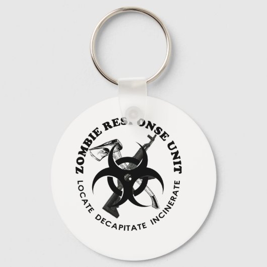 Zombie Gift Response Team Gifts Customize Sleutelhanger (Voorkant)