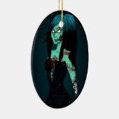 Zombie Girl in Corset Ornament (Rechts)