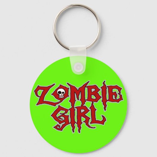 Zombie Girl Sleutelhanger (Voorkant)