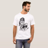 zombie girl voor mannen t-shirt (Voorkant volledig)