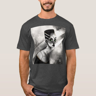 Zombie Gloomy Girl met groene ogen T-shirt