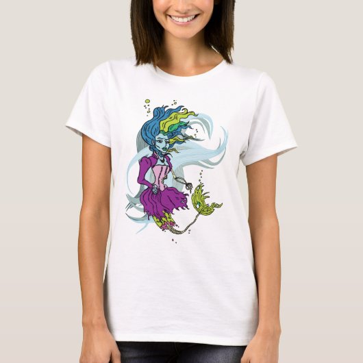 Zombie Gothic Mermaid t-shirt (Voorkant)
