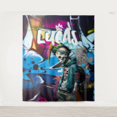 Zombie Graffiti Room Décor Monogram Wandkleed (Voorkant)