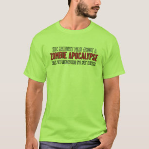 Zombie grappig shirt