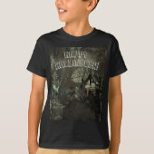 Zombie Graveyard Horror Enge Custom Halloween T-shirt (Voorkant)