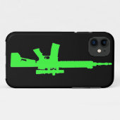 Zombie Green AR-15 iPhone 5 Universal Hoesje (Achterkant (horizontaal))