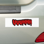 Zombie Groan Bumpersticker (Op auto)