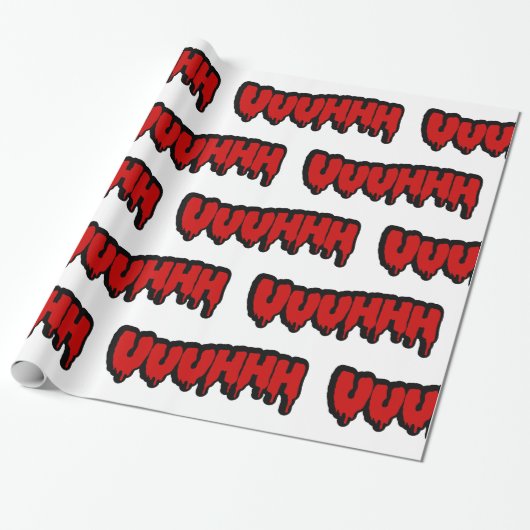 Zombie Groan Cadeaupapier (Uitgerold)