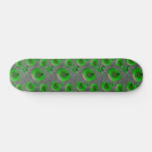 Zombie-groene slijmdonuts skateboard (Horizontaal)