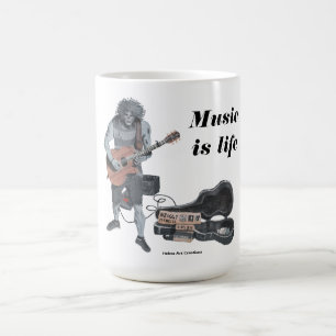 Zombie Guitar Musician Coffee Mok