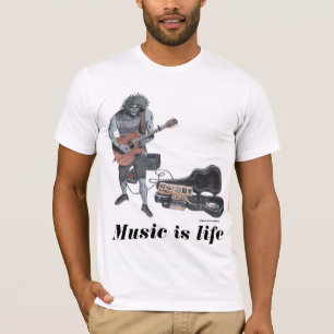 Zombie Guitar Rock Musician Fantasy Art Shirten T-shirt