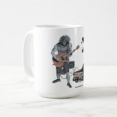 Zombie Guitare Musicien Café Mug (Devant gauche)