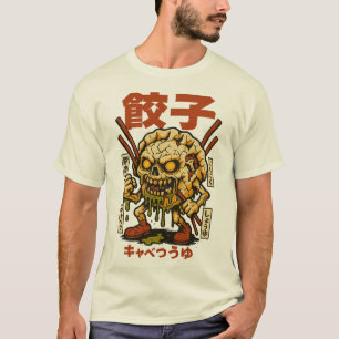 Zombie Gyoza - griezelige Japanse Dumpling Skull D T-shirt