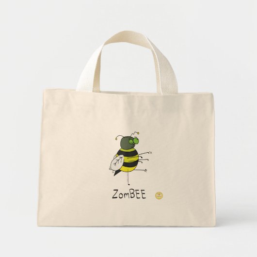 Zombie Halloween Bee Funny Kinder Mini Tote Bag (Voorkant)
