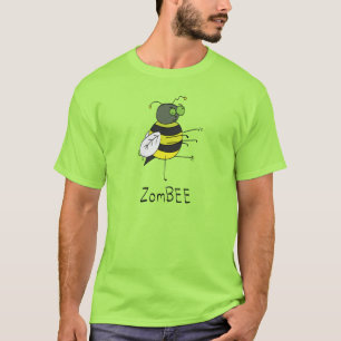 Zombie Halloween Bee Funny Kinder T-shirt