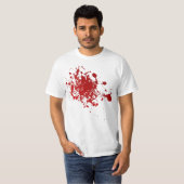 Zombie Halloween bloedspatenknara shirt (Voorkant volledig)
