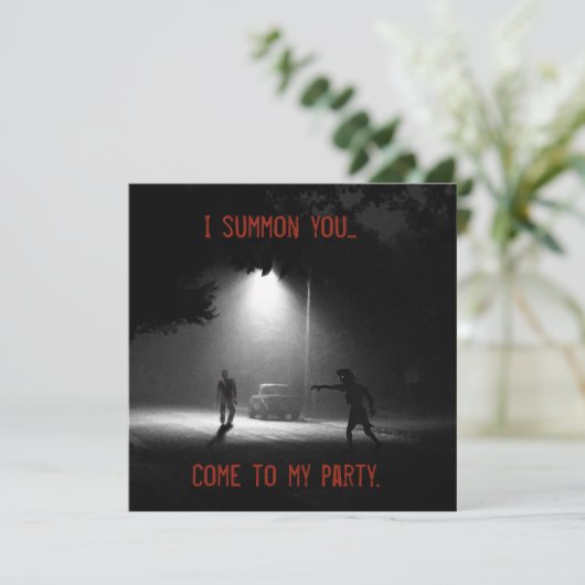 ZOMBIE HALLOWEEN INVITATION par (Debout devant)